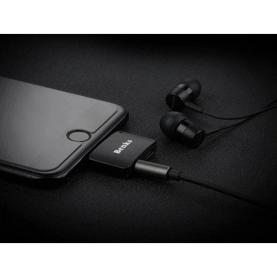 Адаптер Benks Lightning to Audio 8 pin для iPhone (grey)