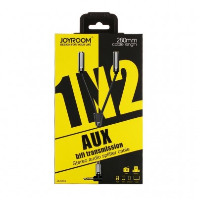 Аудио aux-кабель JOYROOM штекер 3,5 мм M to 3,5 мм F JR-S605