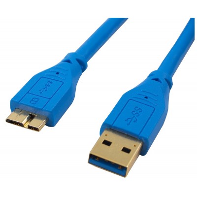 Кабель micro USB B (m), USB A(m), 0.5м, синий