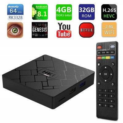Андроид ТВ приставка TV BOX HK1Max 4GB/32GB