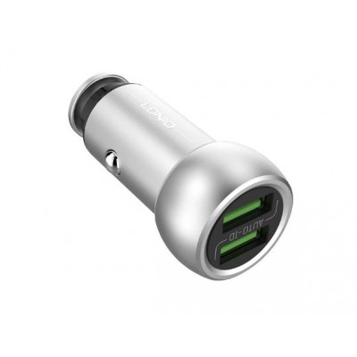 Автомобильное зарядное устройство 5V 3,6A 2 USB F+Cable (Iphone S6)