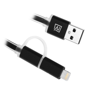 USB кабель REMAX Aurora 2 in 1 Series Cable RC-020t Apple 8 pin/Micro USB
