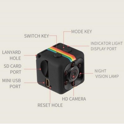 Мини видеокамера SQ11 с датчиком движения и ночной подсветкой