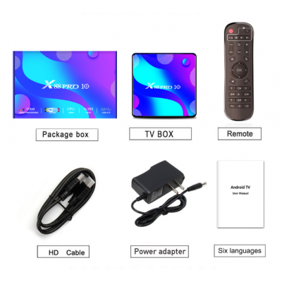 Андроид ТВ приставка TV BOX X88 PRO 2GB/16GB Rockchip RK3318 Android 10